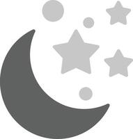 måne och stjärnor Vecto ikon vektor