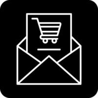 Einkaufen Email vecto Symbol vektor