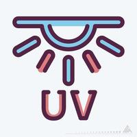 Symbol UV-Strahlen - mbe syle vektor