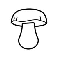 Pilz Vektor Symbol. Essen Illustration unterzeichnen. Pilz Symbol oder Logo.