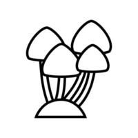 Pilz Vektor Symbol. Essen Illustration unterzeichnen. Pilz Symbol oder Logo.