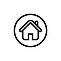 Startseite Symbol Vektor. Haus Illustration unterzeichnen. Zuhause Symbol. Gebäude Logo. vektor