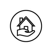 Startseite Symbol Vektor. Haus Illustration unterzeichnen. Zuhause Symbol. Gebäude Logo. vektor