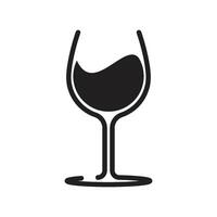 Wein Glas Saft Logo vektor