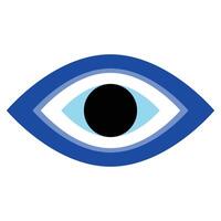 böse Auge Vektor - - Symbol von Schutz - - Blau Türkisch