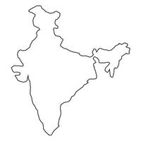 Indien Karta vektor symbol design