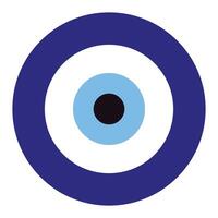 böse Auge Vektor - - Symbol von Schutz - - Blau Türkisch