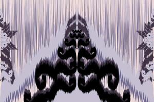 abstrakt Stammes- Ikat Stoff Muster gemacht von asiatisch geometrisch Formen. vektor
