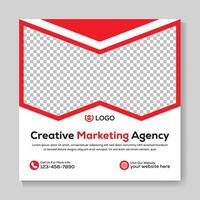 modern kreativ Marketing Agentur Sozial Medien Post Design korporativ Platz Netz Banner Vorlage vektor