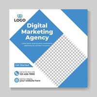 kreativ modern digital marknadsföring byrå social media posta design företags- företag fyrkant webb baner mall vektor