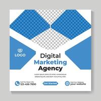 modern Digital Marketing Agentur Sozial Medien Post Design kreativ Platz Netz Banner Vorlage vektor