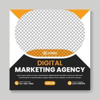 korporativ Digital Marketing Agentur Sozial Medien Post Design kreativ Platz Netz Banner Vorlage vektor