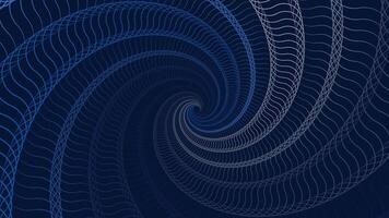 abstrakt Spiral- gepunktet Netz Linie runden Wirbel Hintergrund vektor