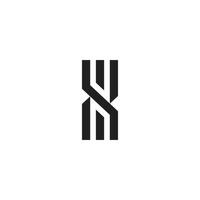 modern brev x abstrakt logotyp vektor