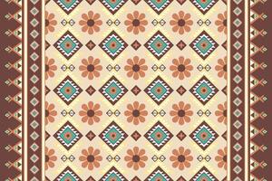 geometrisch nahtlos ethnisch Muster. geometrisch ethnisch Muster können Sein benutzt im Stoff Design zum Kleidung, Verpackung, Textil, Stickerei, Teppich, Stammes- Muster vektor
