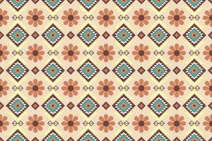 geometrisch nahtlos ethnisch Muster. geometrisch ethnisch Muster können Sein benutzt im Stoff Design zum Kleidung, Verpackung, Textil, Stickerei, Teppich, Stammes- Muster vektor