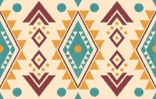 ethnisch abstrakt Ikat Kunst. aztekisch Ornament drucken. geometrisch ethnisch Muster nahtlos Farbe orientalisch. Design zum Hintergrund ,Vorhang, Teppich, Hintergrund, Kleidung, Verpackung, Batik, Vektor Illustration.