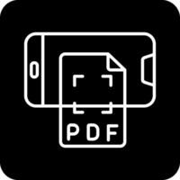 Smartphone pdf vecto Symbol vektor