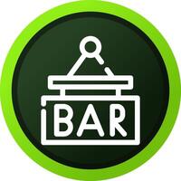 Bar-Schild kreatives Icon-Design vektor