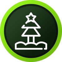 Weihnachtsbaum kreatives Icon-Design vektor