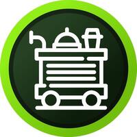 Food Trolley kreatives Icon-Design vektor