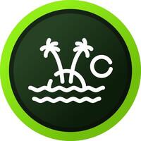 Insel kreatives Icon-Design vektor