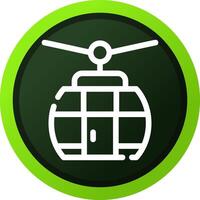 Seilbahn kreatives Icon-Design vektor