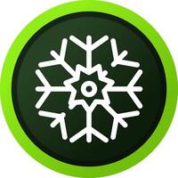 Schneeflocke kreatives Icon-Design vektor