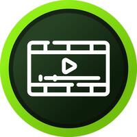 Video-Player kreatives Icon-Design vektor