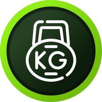 Kettlebell kreatives Icon-Design vektor