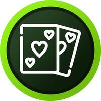 Poker kreatives Icon-Design vektor