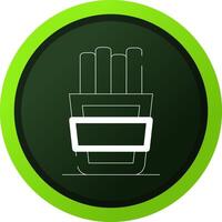 Pommes Frites kreatives Icon-Design vektor