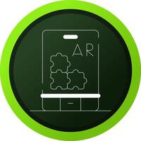 ar Puzzle kreativ Symbol Design vektor