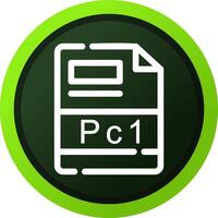 pc1 kreativ ikon design vektor