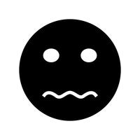 Nervous Emoji Vector Icon