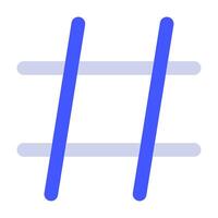 hashtag ikon för webb, app, uiux, infografik, etc vektor