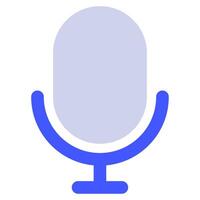 mikrofon ikon för webb, app, uiux, infografik, etc vektor