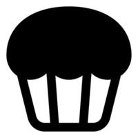 muffin ikon mat och drycker för webb, app, uiux, infografik, etc vektor