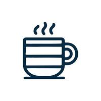 Kaffee Tasse Symbol eben Stil. Tasse Vektor. Becher isoliert Symbol. vektor