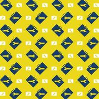 verktyg låda upprepa trendig mönster färgrik vektor illustration gul bakgrund