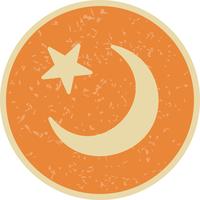 crescent moon vector icon