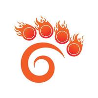 Feuer Flamme Logo Vorlage Vektor Icon Öl, Gas und Energie-Logo-Konzept