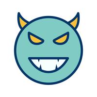 Teufel Emoji-Vektor-Symbol vektor