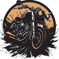 motorcykel illustration på en vit bakgrund. vektor