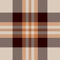 Textil- prüfen Textur von Stoff Vektor nahtlos mit ein Tartan Hintergrund Muster Plaid.