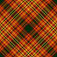 Textur prüfen Muster von Plaid Stoff nahtlos mit ein Vektor Hintergrund Tartan Textil.