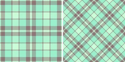 Stoff Muster prüfen von Hintergrund Plaid Tartan mit ein Textil- Vektor Textur nahtlos.