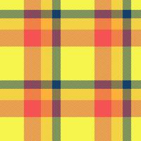 nahtlos Tartan Plaid von Textur Muster prüfen mit ein Textil- Stoff Hintergrund Vektor. vektor