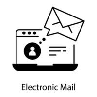 Email Werbung linear Symbol vektor