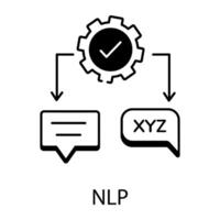 linear Symbol abbilden Kunde Dienstleistungen vektor